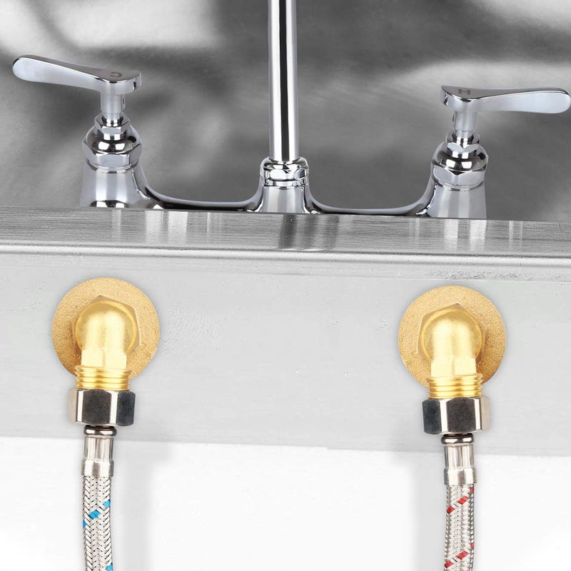 KWODE Commercial Faucet Installation Kit, Wall Mounting Installation Kit for Wall Mount Commercial Kitchen Sink Faucet Backsplash Mount Set on Stainless Compartment Prep & Utility Sink - Image 5